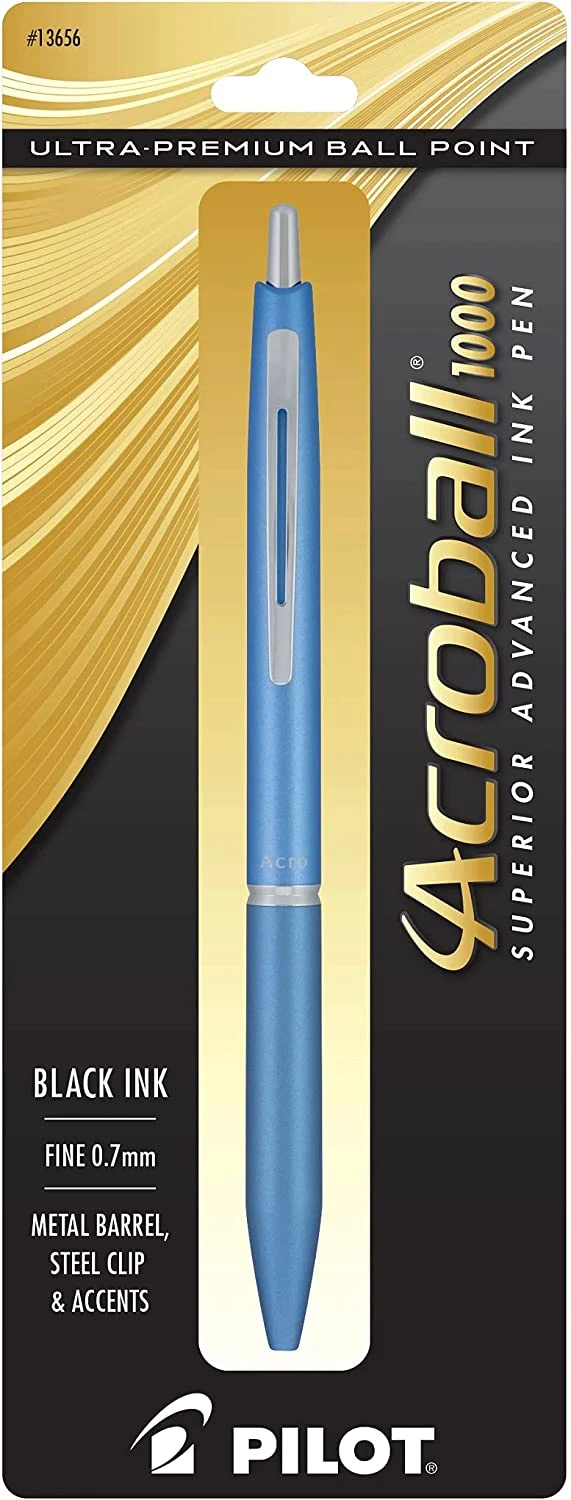 Pilot Acroball 1000 Ballpoint Pen, Light Blue - Image 2
