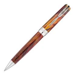 Pineider La Grande Bellezza Gemstone Ballpoint Pen, Rodolite Red