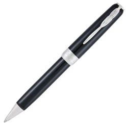Pineider Full Metal Jacket Ballpoint Pen, Midnight Black