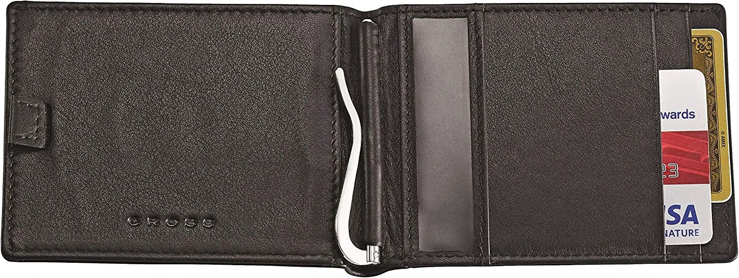 Cross® Cross Click Ballpoint Pen & Leather Wallet Gift Set - Image 2