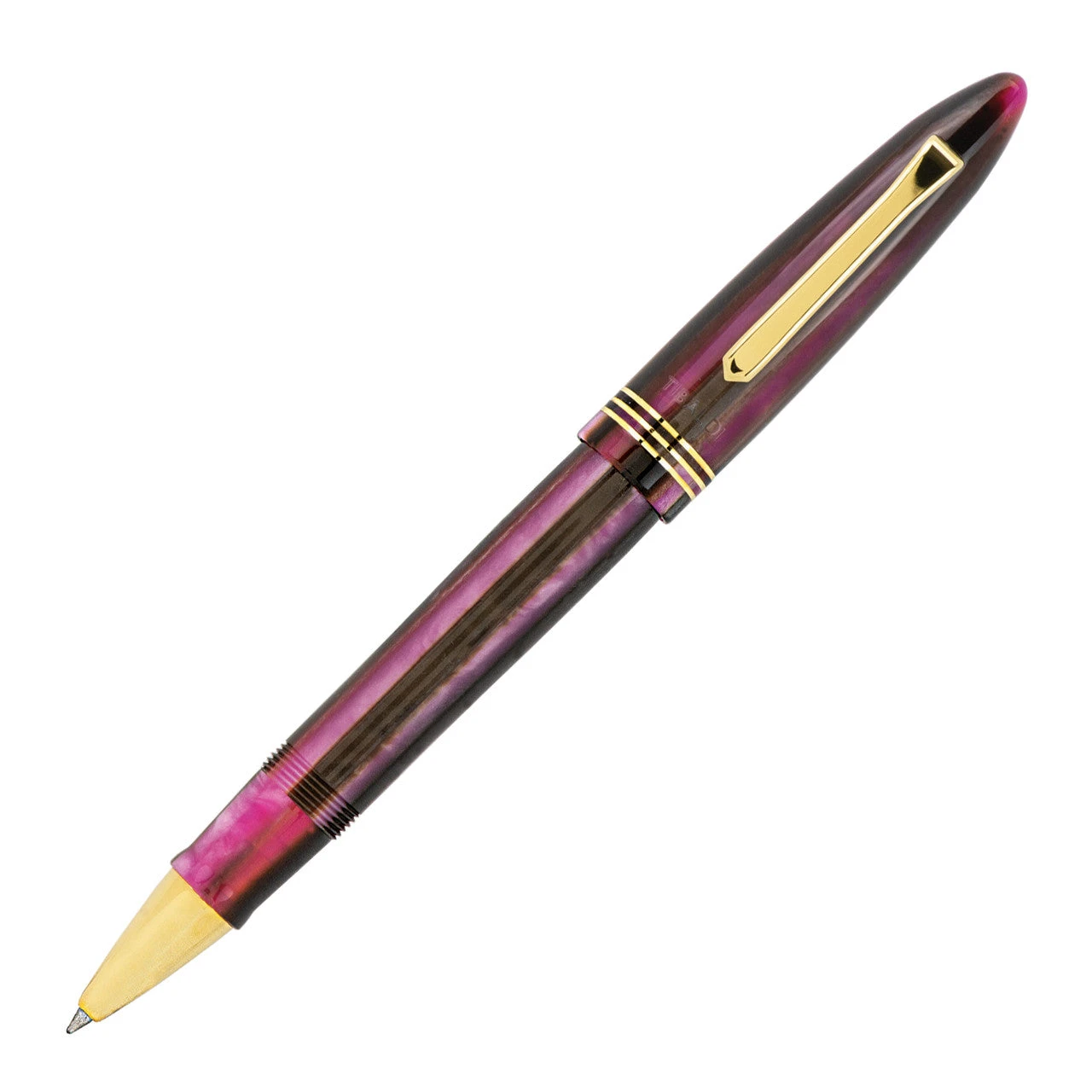 Tibaldi Bonania Zany Brown & Pink Rollerball Pen - Image 3