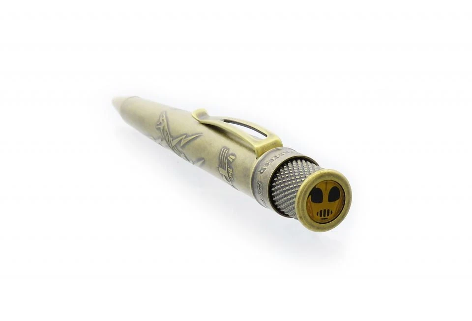 Retro 51 Okkto Rocketeer Tornado Rollerball Pen, Rocketeer Brass - Image 3
