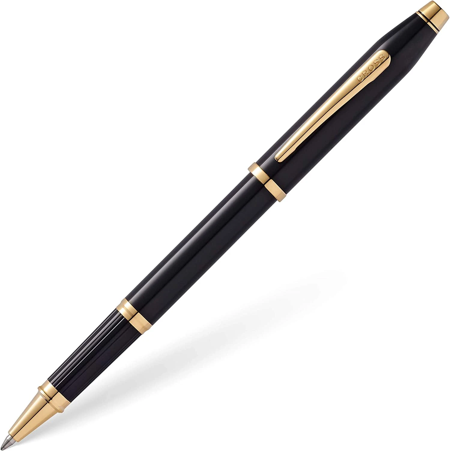 Cross® Cross Century II Rollerball Pen, Black Lacquer & Gold