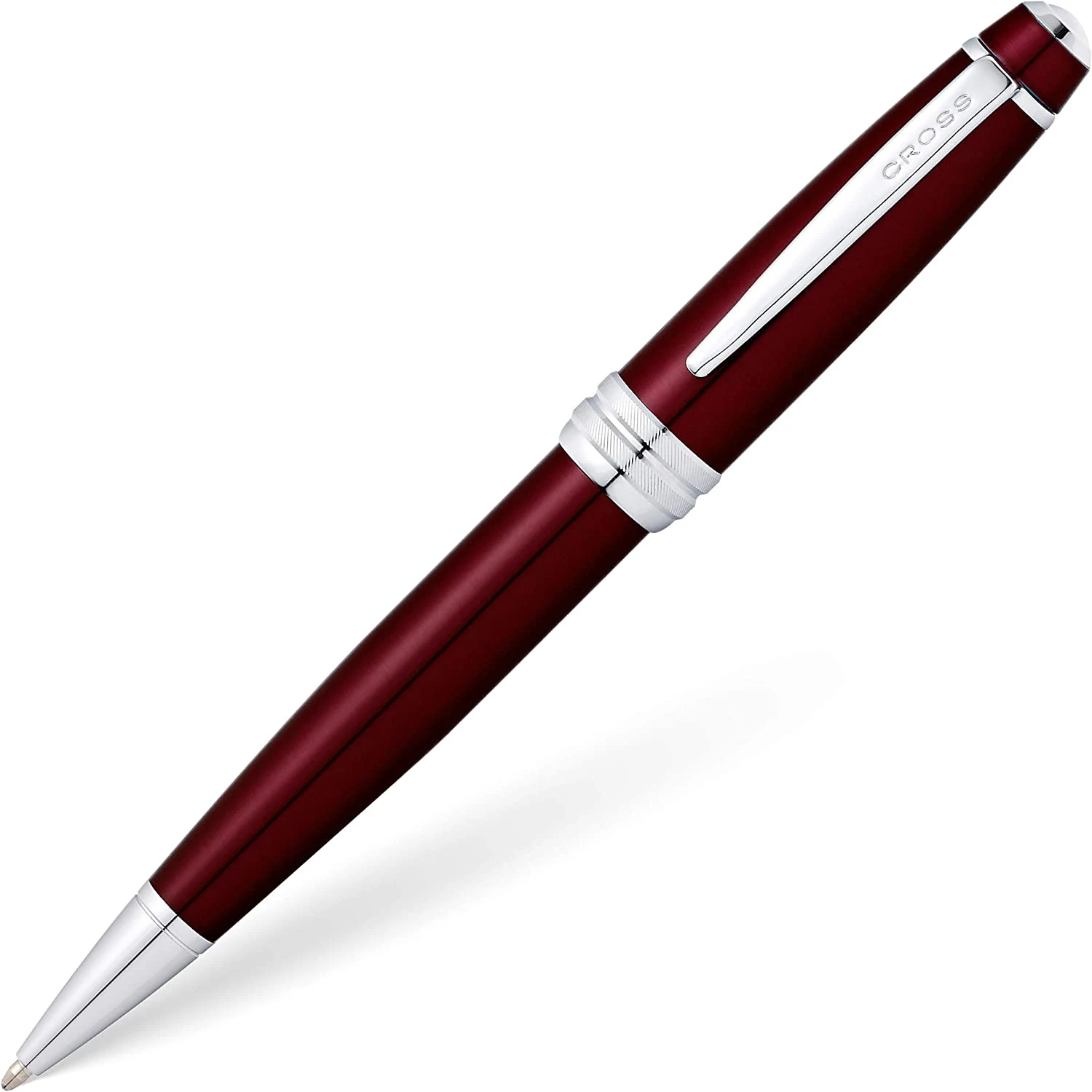 Cross® Cross Bailey Ballpoint Pen, Dark Red & Chrome 3 Cross® Cross Bailey Ballpoint Pen, Dark Red & Chrome