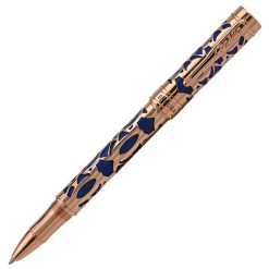 Conklin Endura Deco Crest Rollerball Pen, Blue & Rose Gold