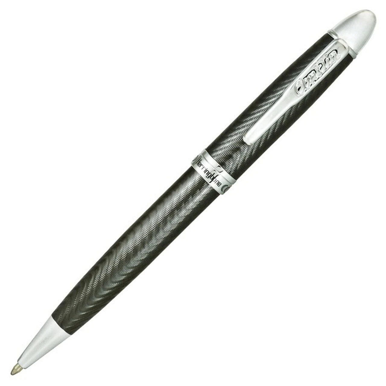 Conklin Herringbone Ballpoint Pen, Gunmetal 3 Conklin Herringbone Ballpoint Pen, Gunmetal
