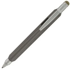 Monteverde Tool 60 Ballpoint Pen & Stylus, Platinum Grey