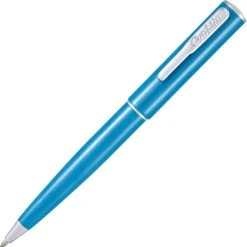 Conklin Coronet Ballpoint Pen, Turquoise & Chrome