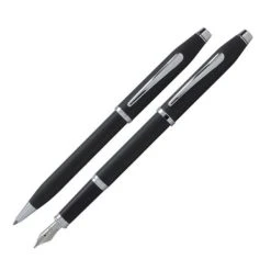 Cross® Cross Century II Fountain & Ballpoint Pen Set, Smooth Touch Black