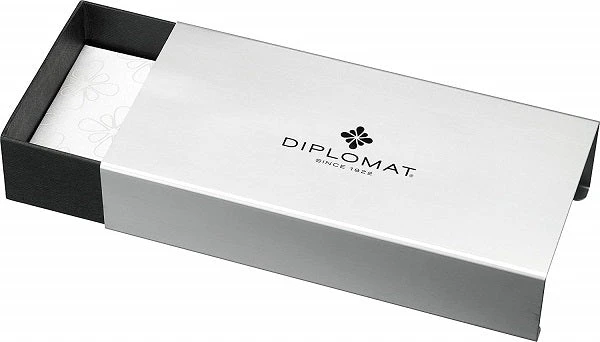 Diplomat Excellence A Plus Rome Black & White Ballpoint Pen - Image 2