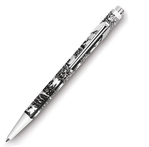 Caran D'Ache 849 Cut Up Paper Ballpoint Pen, Brand New, #849.254