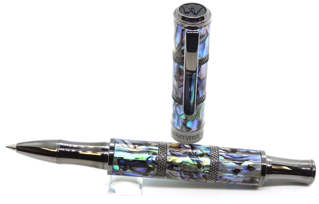 Monteverde Regatta Abalone Shell Limited Edition Rollerball Pen, Gunmetal