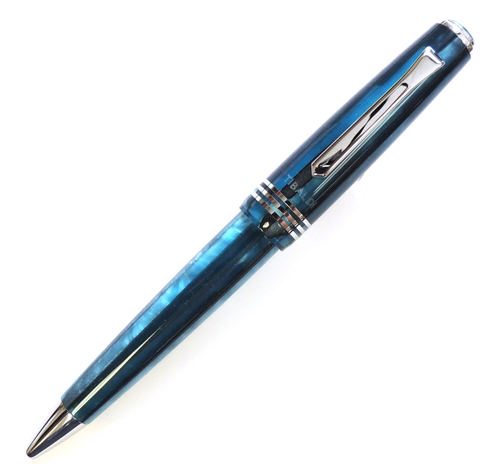 Tibaldi N60 Limited Edition Ballpoint Pen, Bora Bora, Palladium Trim - Image 2