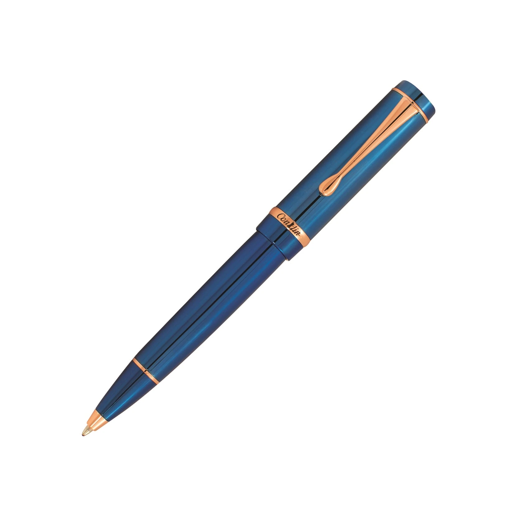 Conklin Duragraph Metal Ballpoint Pen, PVD Blue