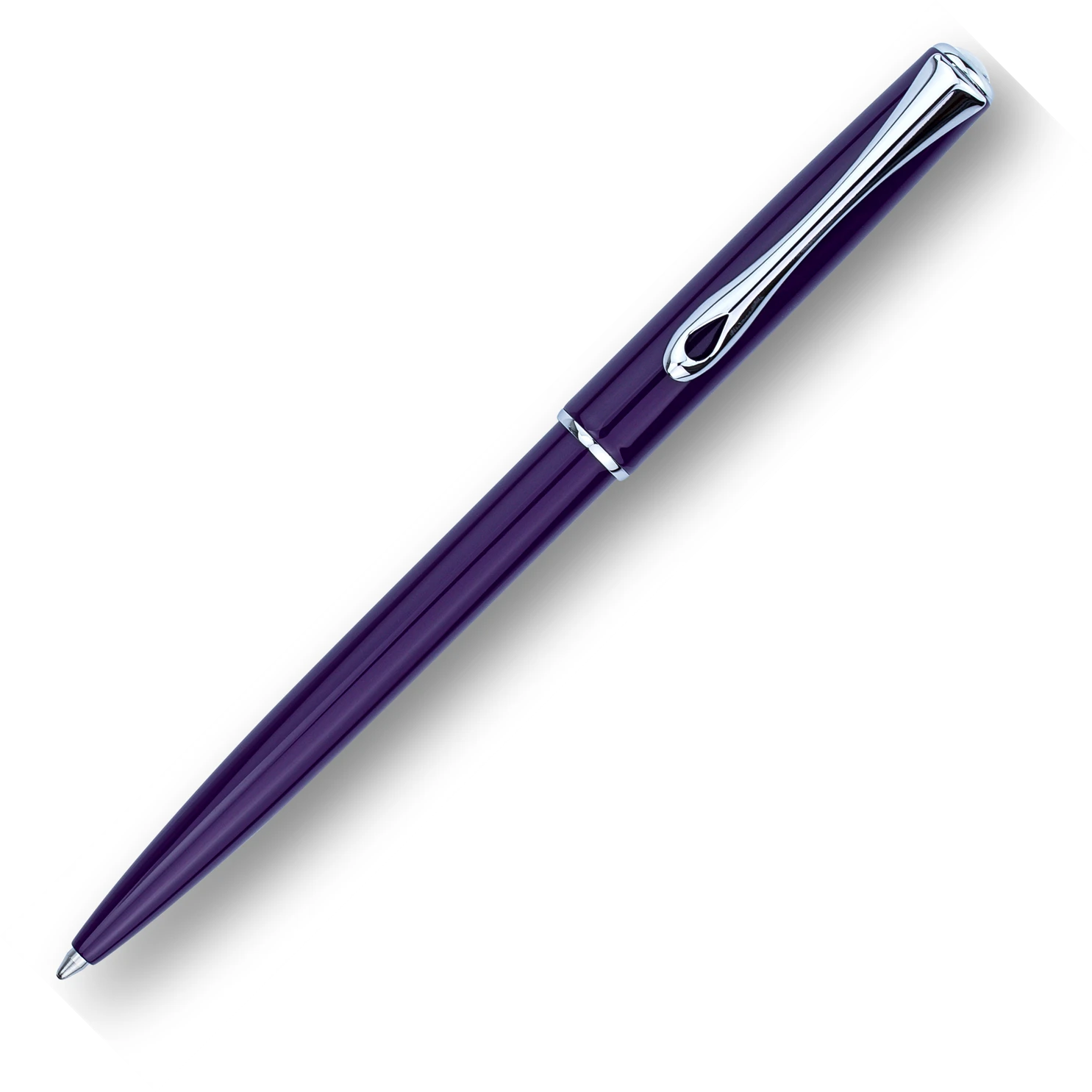 Diplomat Traveller Ballpoint Pen, Deep Purple & Chrome