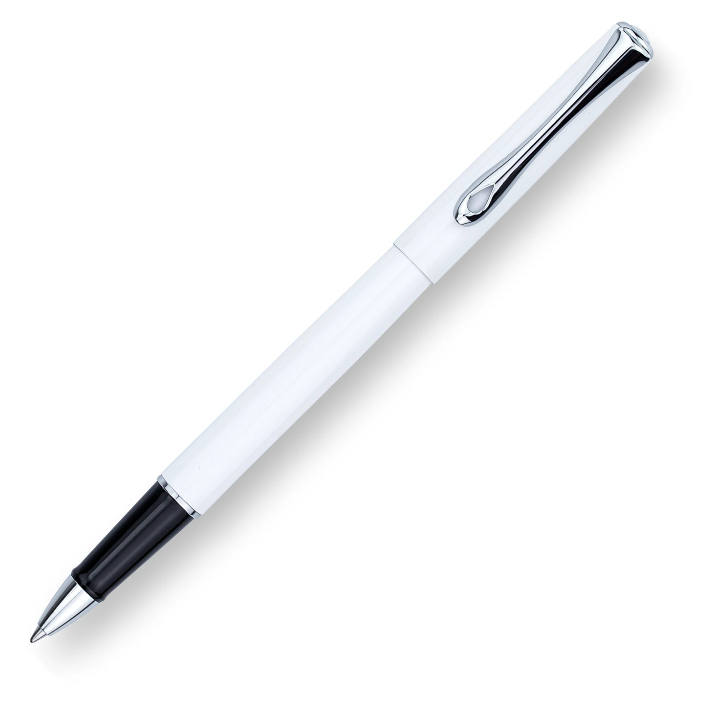 Diplomat Traveller Rollerball Pen, Snow White & Chrome