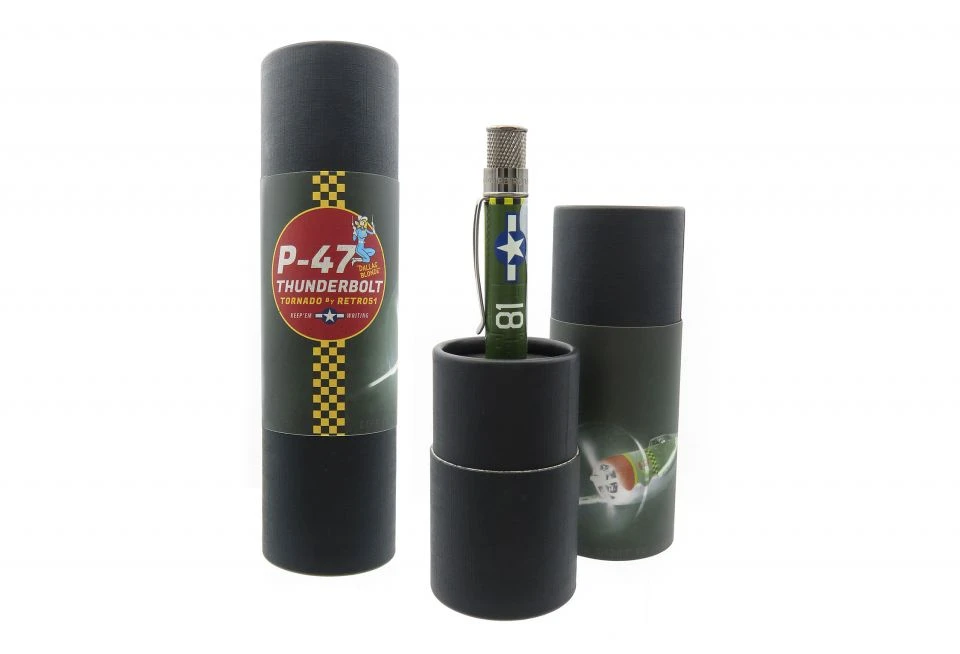 Retro 51 Tornado Vintage Metalsmith Rollerball Pen, P-47 Thunderbolt - Image 3