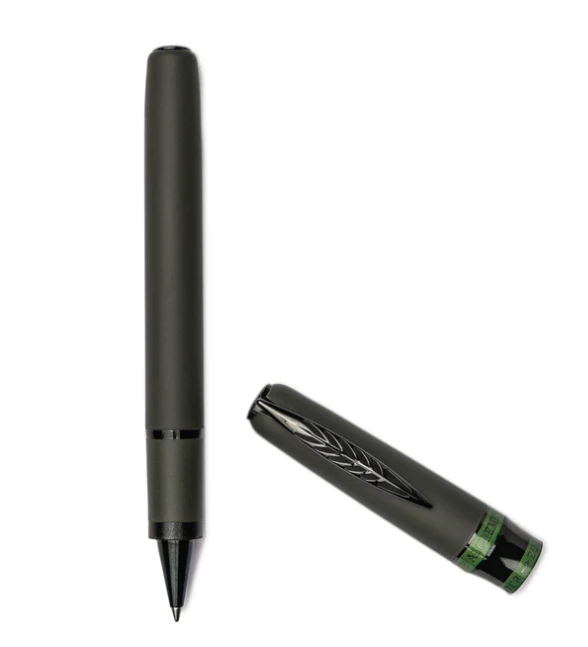 Pineider Alchemist Zeolite Rollerball Pen, Krakatoa Green