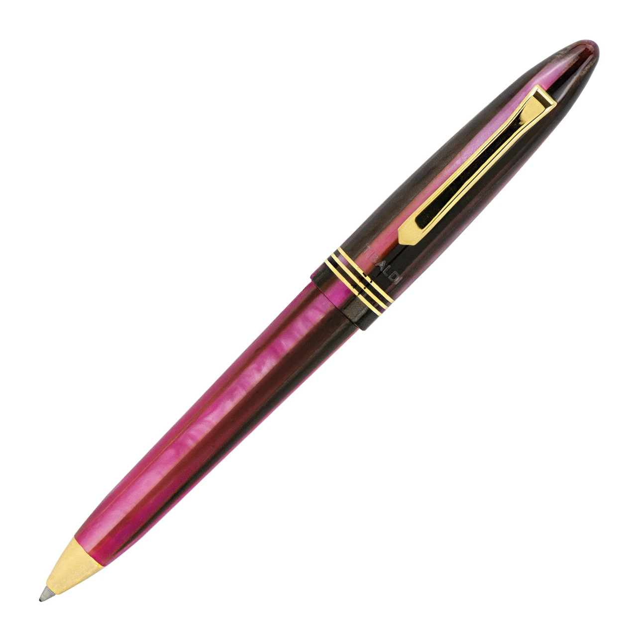 Tibaldi Bonania Zany Brown & Pink Ballpoint Pen - Image 2