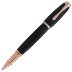 Monteverde Super Mega Carbon Fiber Rollerball Pen, Rose Gold Trim