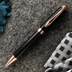 Pen Savings Executive Skyline Carbon Fiber & Rose Gold Ballpoint Pen