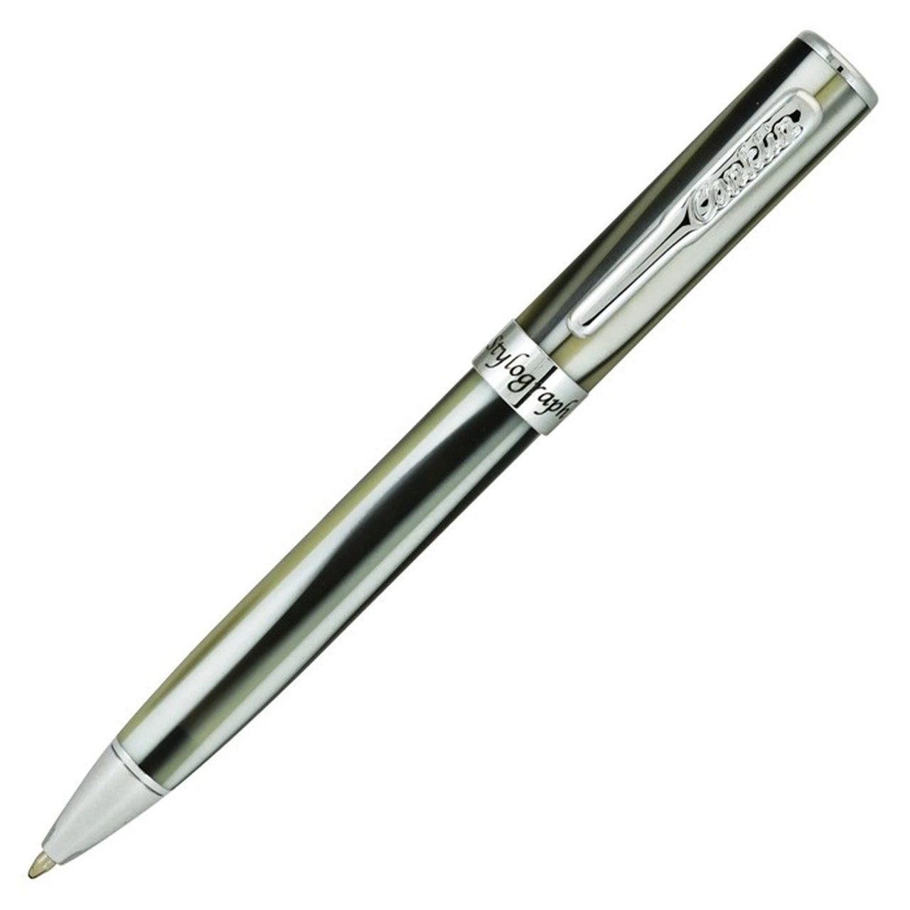 Conklin Stylograph Ballpoint Pen, Matte Finish, Polar White