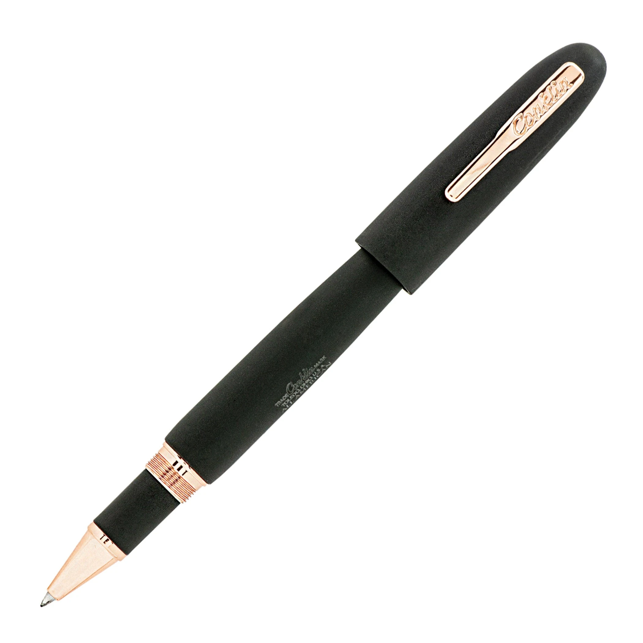Conklin All American Limited Edition Rollerball Pen, Matte Black & Rose Gold
