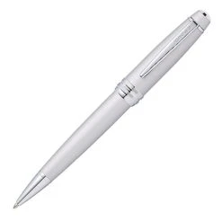 Cross® Cross Bailey Ballpoint Pen, Satin Chrome W/ Polished Chrome Accents