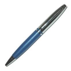 Cross® Cross Calais Ballpoint Pen, Blue & Chrome, Brand New