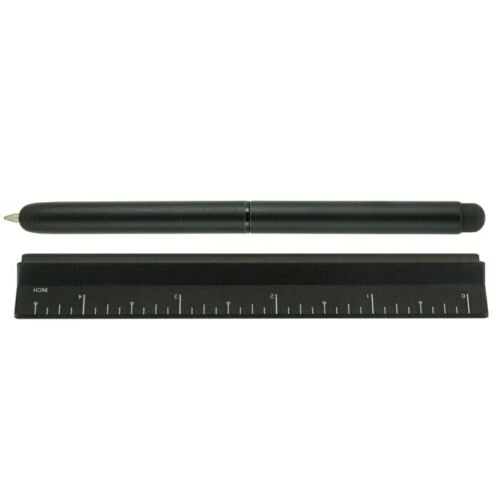 Monteverde Calibra 4 In 1 Desk Set, Ballpoint Pen, Stylus, Ruler, Stand