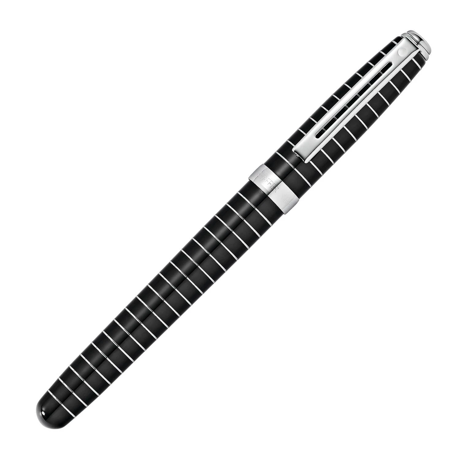 Sheaffer Prelude Rollerball Pen, Striped Black Lacquer & Chrome - Image 2
