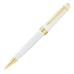 Cross® Cross Bailey Light Ballpoint Pen, Polished White & Gold