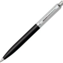 Sheaffer Sentinel Signature Ballpoint Pen, Black & Engraved Chrome